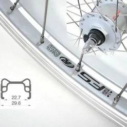 Vorderrad 28 Zoll 23-622 Rodi FS23 Silber Shimano Nabendynamo DH-C3000 Mutternachse