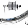Vorderrad Exal MX19 Silber Mit Shimano Nabendynamo DH-C3000 Silber Schnellspanner / 28 Zoll 19-622 -Felgenringe Verkaufsladen vr21 427470