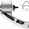 Vorderrad 20 Zoll 19-406 Rodi Airline One Silber Shimano Nabendynamo DH-C3000 Silber Mutternachse -Felgenringe Verkaufsladen vr21 7606379